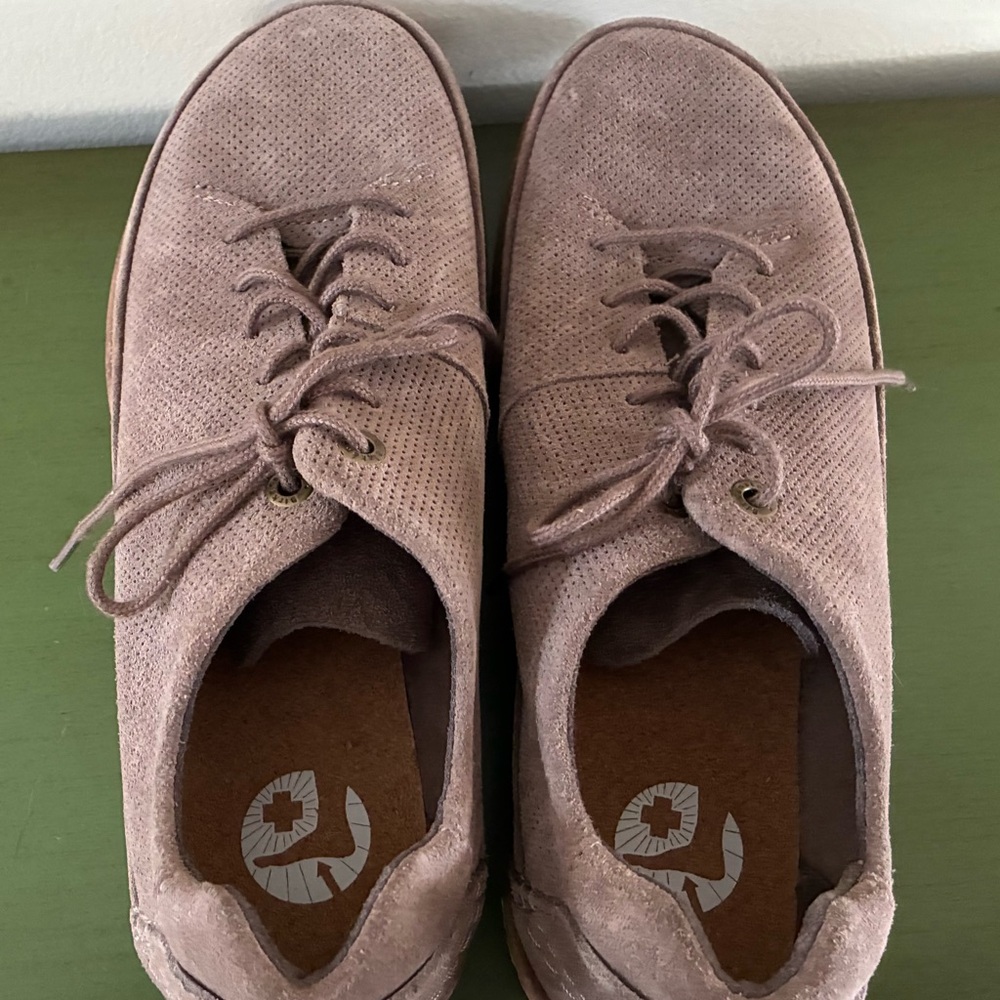 Birkenstock: Honnef Low Sandcastle Suede Leather Shoes - Picture 5 of 7